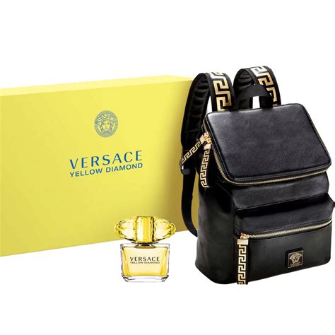 versace perfume women gift set|Versace parfums backpack gift set.